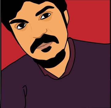 Ejaz Asghar Self Portrait