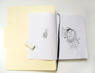 Place a Folder Behind Your Sketch to Prevent Bleeding