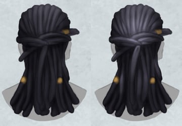 Painting Highlights on Dreadlocks in Adobe Photoshop