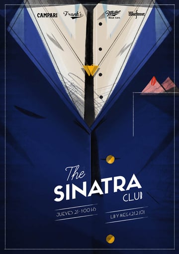 The Sinatra Club Poster Art by Santiago Oddis