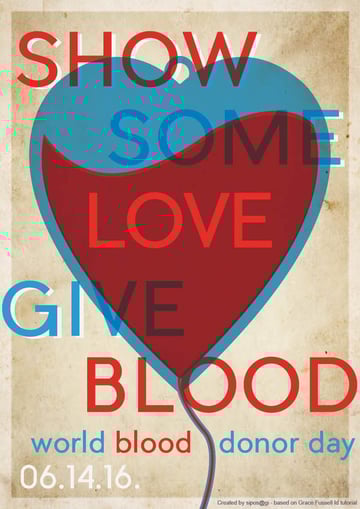 World Blood Donor Day Poster by Gi