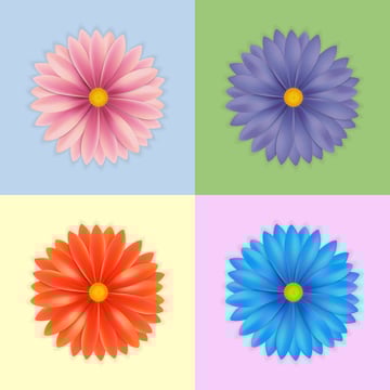 Gradient Mesh Flowers by Fabienne