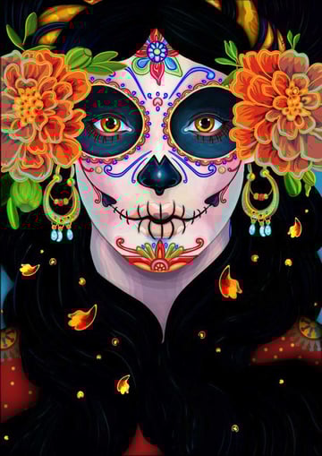 Day of the Dead Portrait by James Jenlins