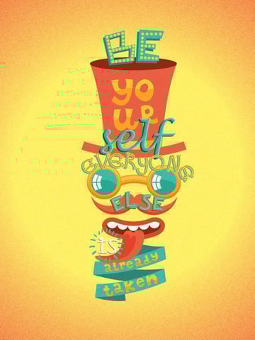 Retro Lettering Poster by Koko