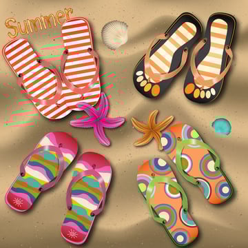 Flip Flop Icons by Sylvie Lejeune