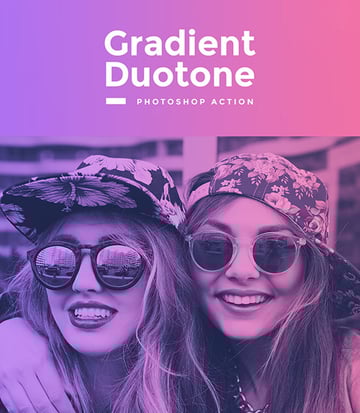 Gradient Duotone Photoshop Action 