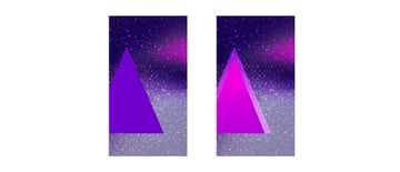 Create a triangle effect