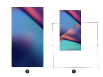 Rotate the gradient copy