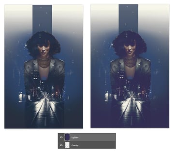 Adjust the colors with blend modes