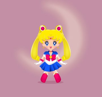 How to Draw Sailor Moon in Adobe Illustrator