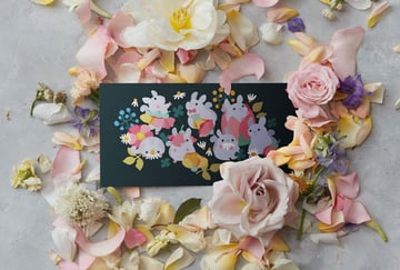 Spring Chinchilla Illustration