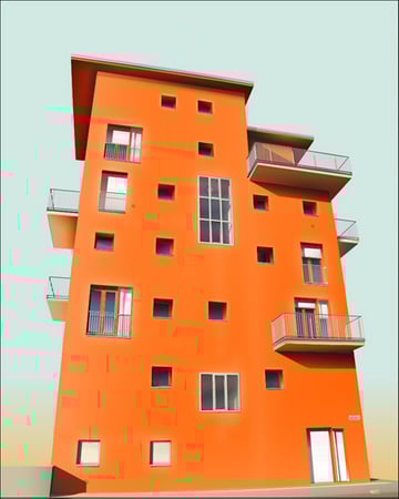 Realistic Vector Building Adobe Illustrator