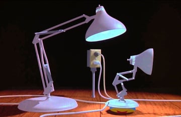 The iconic lamp characters from Luxo Jr. which debuted in 1986, marking a pivotal moment in the history of computer animation. (Image Credit: Pixar)