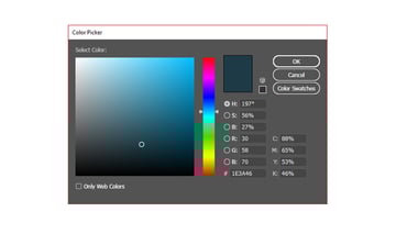 Choose a dark blue colour