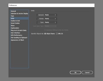 Adobe Illustrator project preferences
