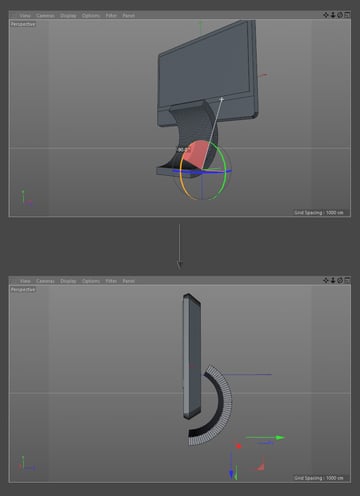 Move and rotate the neck