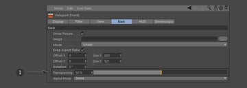 Adjust the transparency