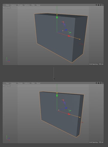 Make the object thinner