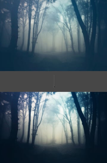 Adjusted photograph exmaple