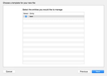 Selecting the Entities