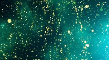 golden stars rotating on background