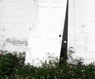 door against wall