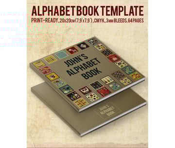 Alphabet Book Template by crew55design - Book Layout Template
