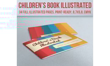 Book Layout Template - Childrens Book Illustrated 