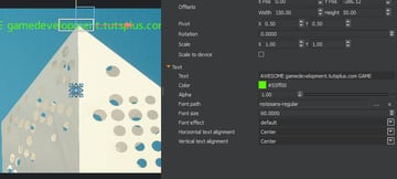 UI Editor - Text properties