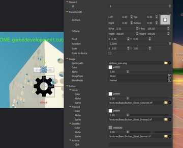 UI Editor - Text Background and Buttons layout