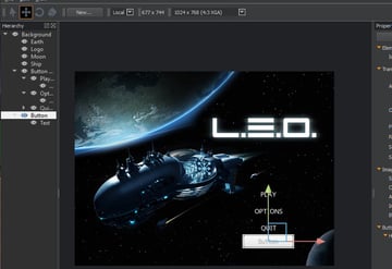 UI Canvas - Button element new position
