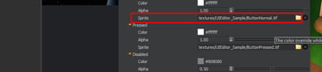 UI Editor - Button Sprites