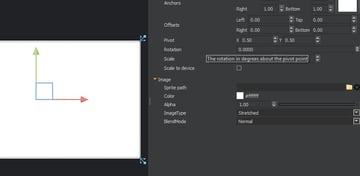 Empty UI Canvas - Offsets properties