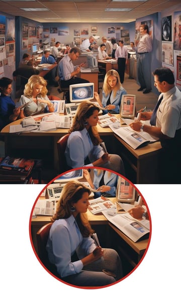 woman with a missing hand in AI image