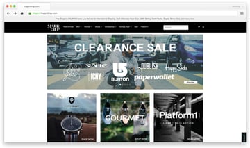 Front-end design and development project for Major Drop