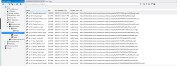 List of uploaded files