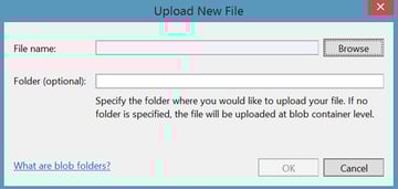 Upload new file window