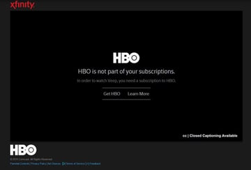 HBO is not part of your subscriptions