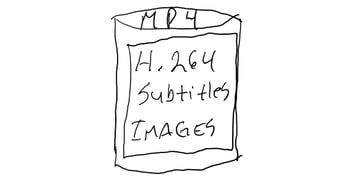 MP4 as a container with H264 subtitles and images inside