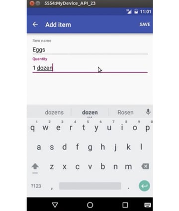 Entering text in input labels
