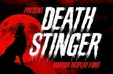 Death Stinger Horror Movie Fonts