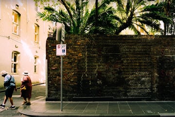 brick wall shot straight on