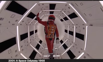 2001 A Space Odyssey shot composition example