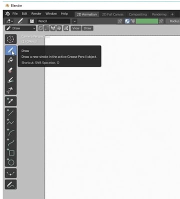 drawing tools in blender