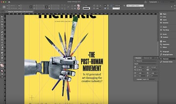 arrange the headline and subhead