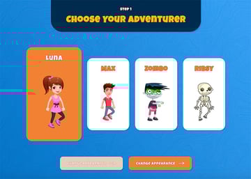 character selection screen