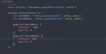 js code to move items off page