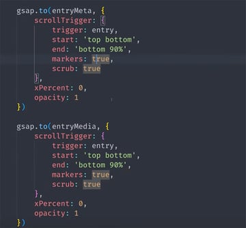 scroll animation code