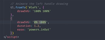 animate left part of logo