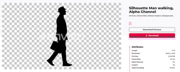 walking man animation on envato elements